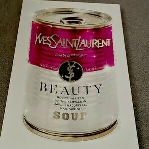 Oliver gal YSL pink soup painting